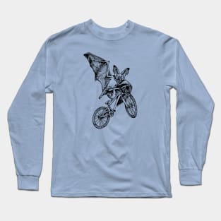 SEEMBO Bat Cycling Bicycle Cyclist Bicycling Bike Fun Biker Long Sleeve T-Shirt